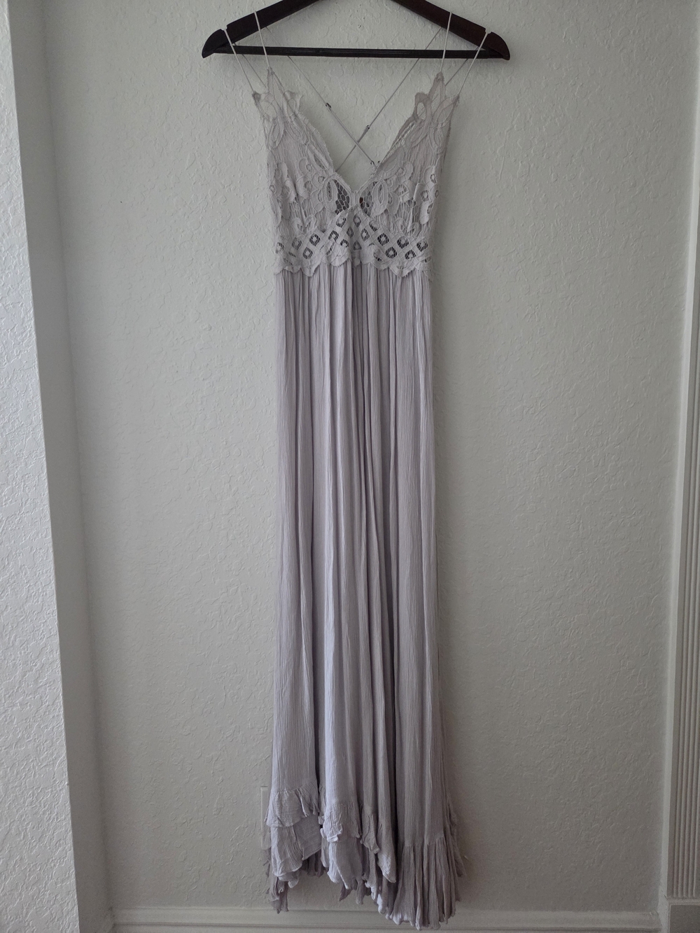 Free People Lavender Lace Maxi Dress